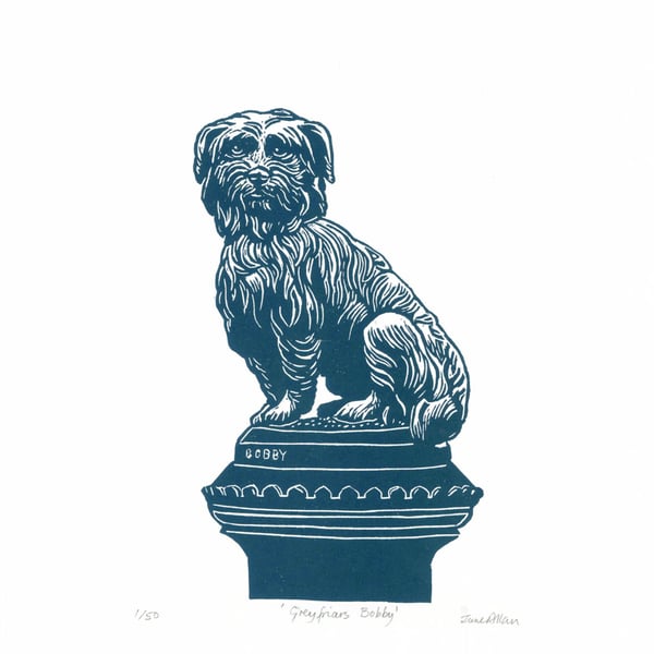 Greyfriars Bobby Lino print