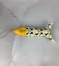 Puffins hanging fabric fish set, Handmade - Image 9
