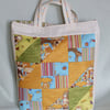 Cats and Butterflies Patchwork Tote Bag
