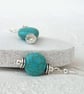 Turquoise coin earrings - Image 3