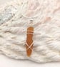 Sea Glass Necklace - Dainty Necklace - Wire Wrapped Sea Glass Pendant - Image 8
