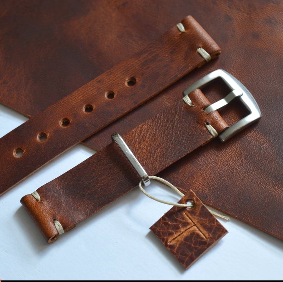 Full grain watch strap clearance