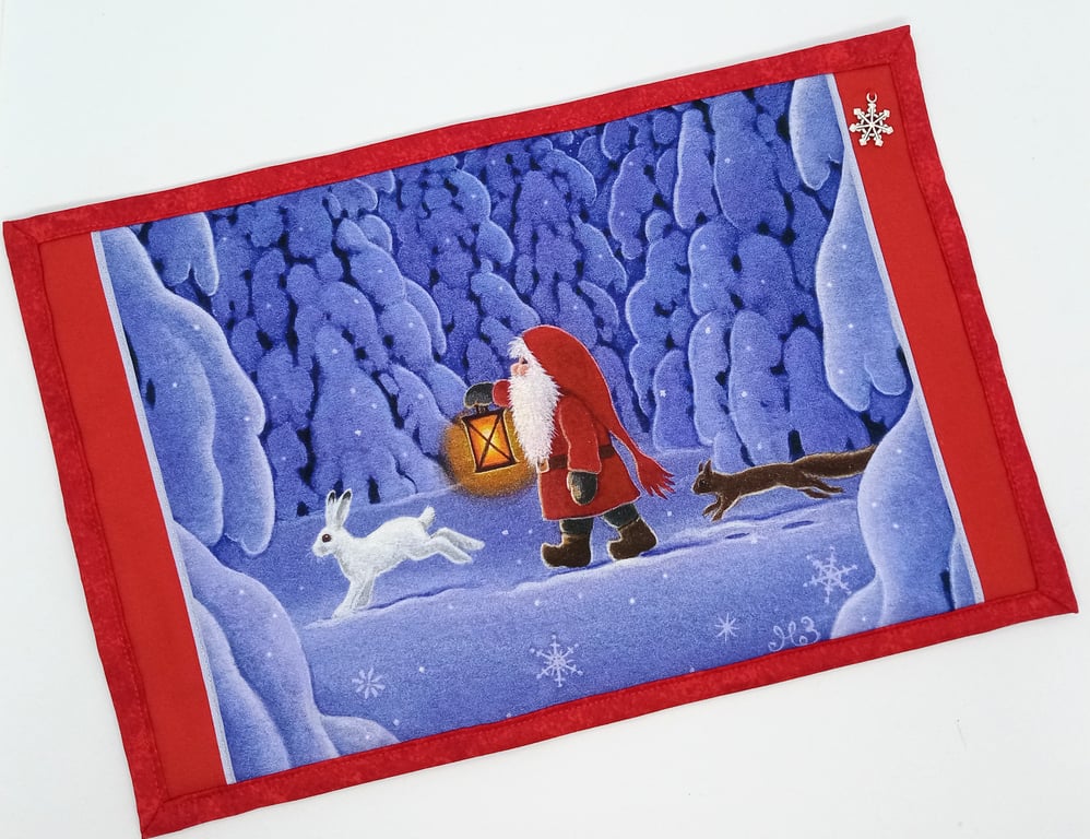 Christmas Sherry and Mince pie Table Mat 403 FF