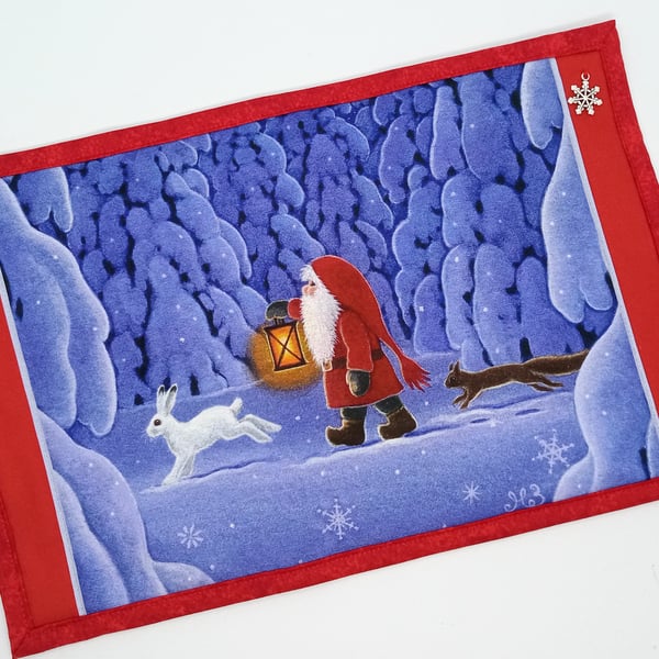 Christmas Sherry and Mince pie Table Mat 403 FF