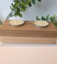 Oak and Ash Tea light holder