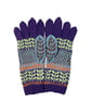 Hand knitted wool duck gloves, merino wool winter accessories fairisle gloves,  - Image 2