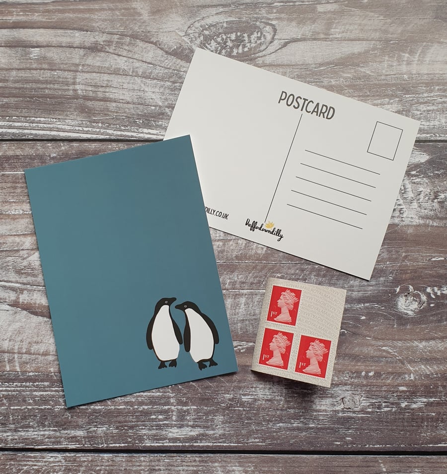 Adelie Penguin A6 Postcard