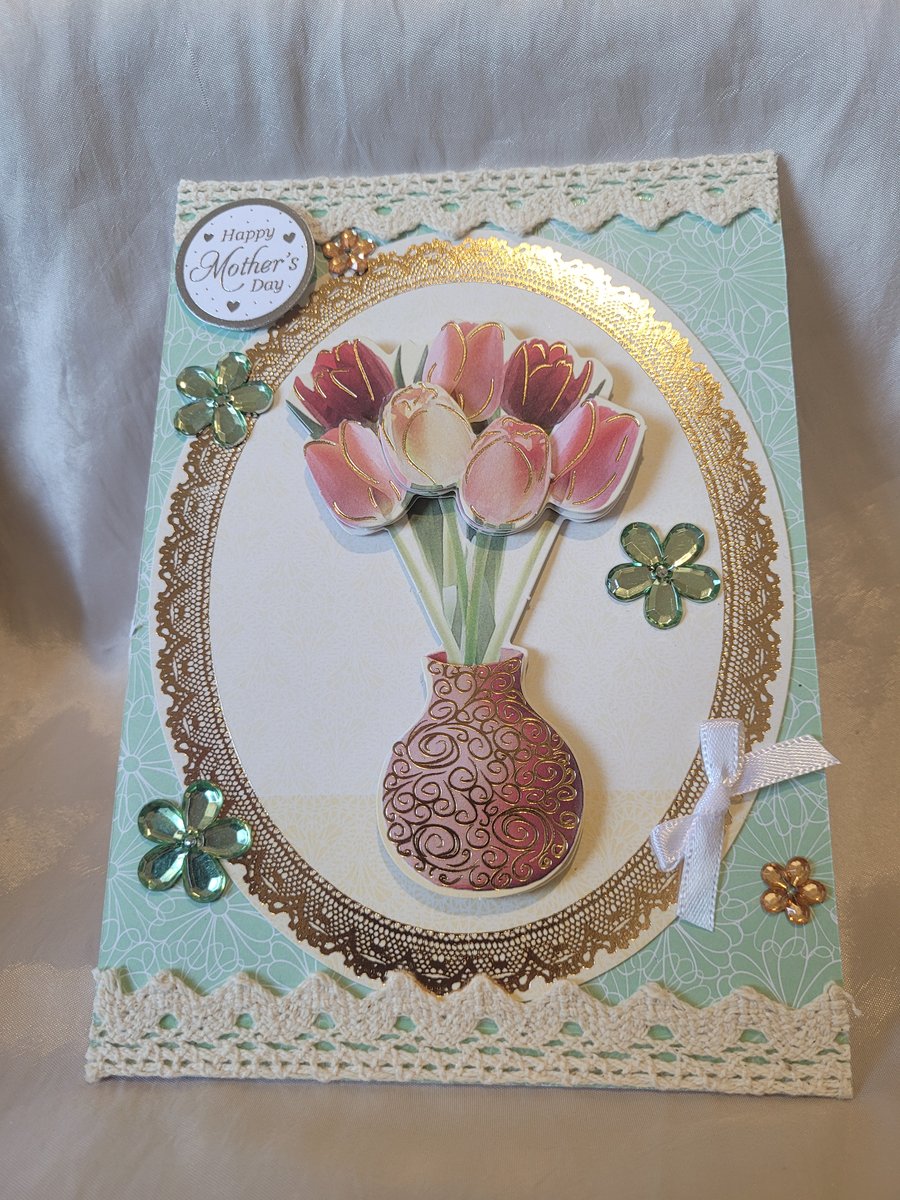 Mothers Day Greeting Card - Tulips