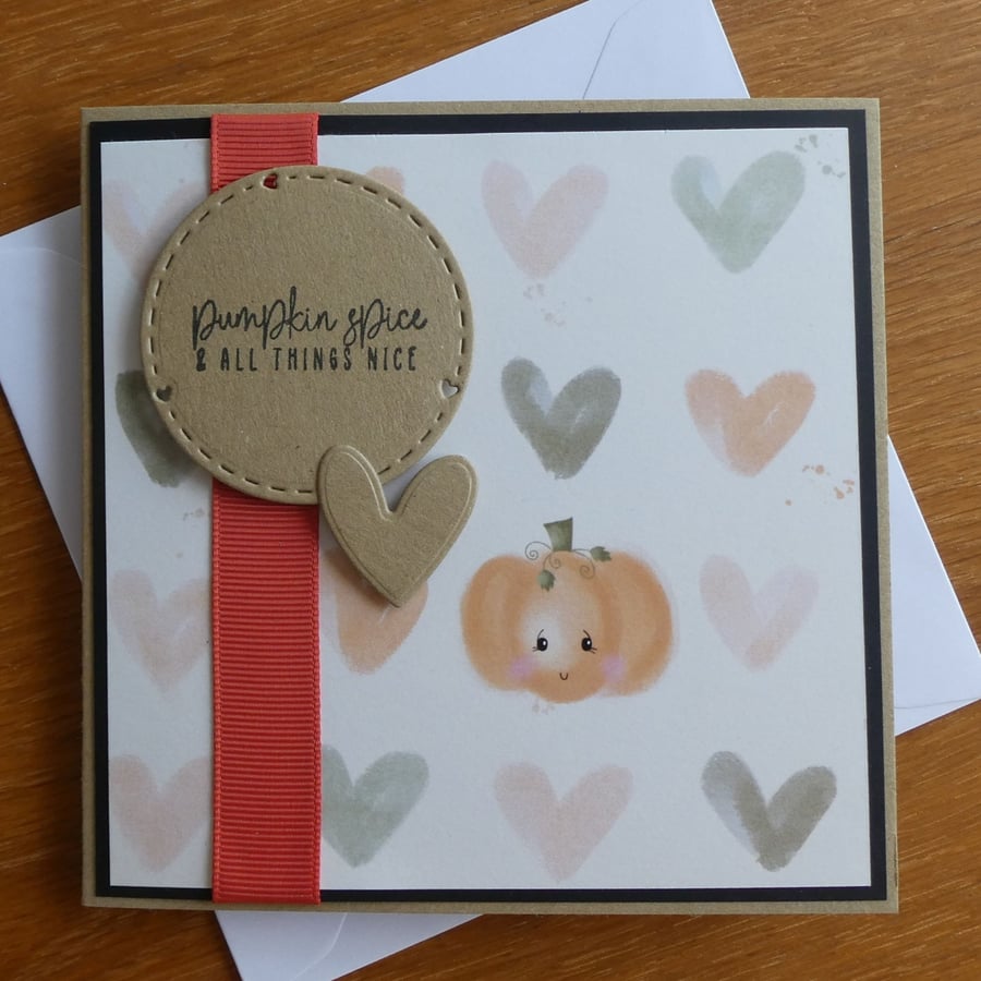 Pumpkin Spice & All Things Nice Blank Card