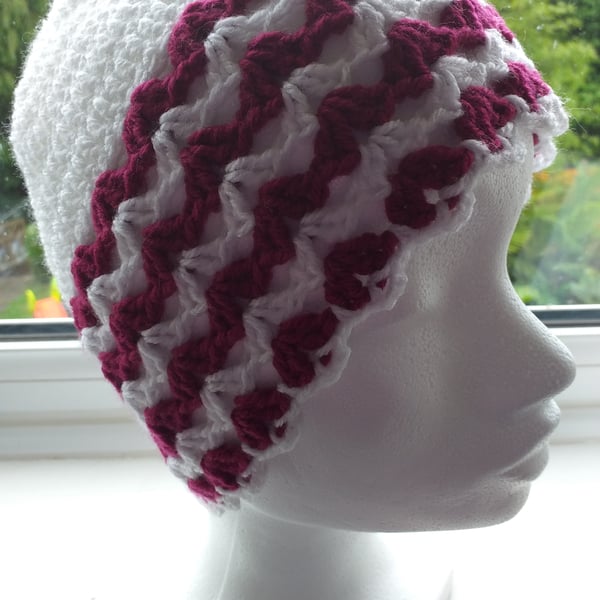 Ladies Crochet Beanie Hat