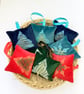Velvet Lavender Sachet, Hand Printed Lavender Bag, Christmas Tree Ornament  - Image 5