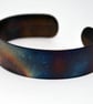Surgical steel Owl Cuff, multicolured finish, slim - Image 3