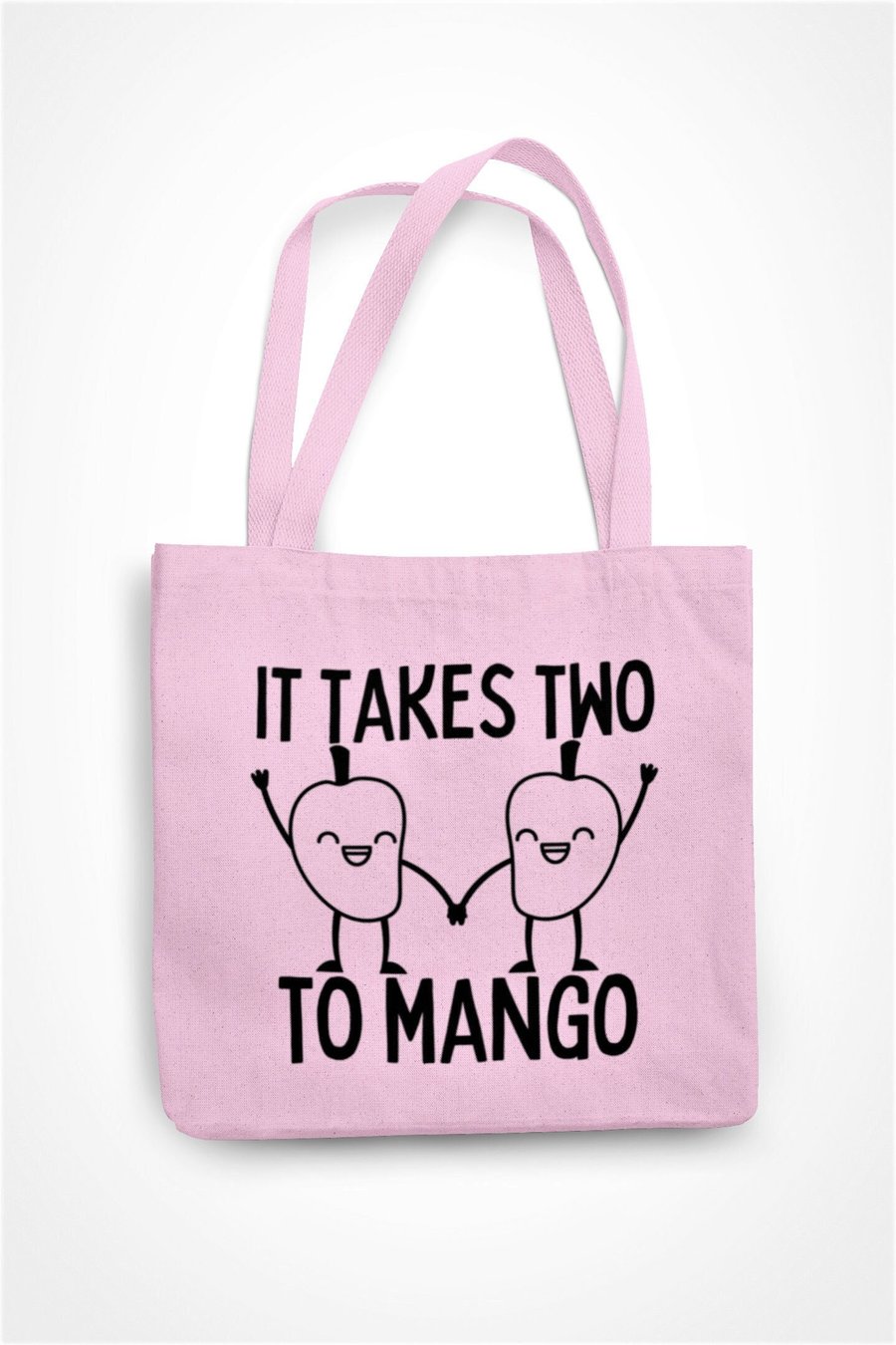 It Takes Two To Mango Tote Bag Reusable Shopping Bag - Anniversary Valentines 