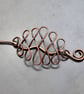 Antique copper Hair slide, solid copperhair barrette,Hair Accessories,celtic  - Image 3