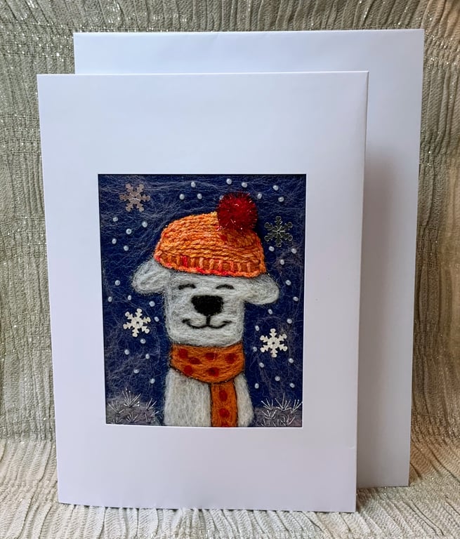 Festive Dog Christmas Card 
