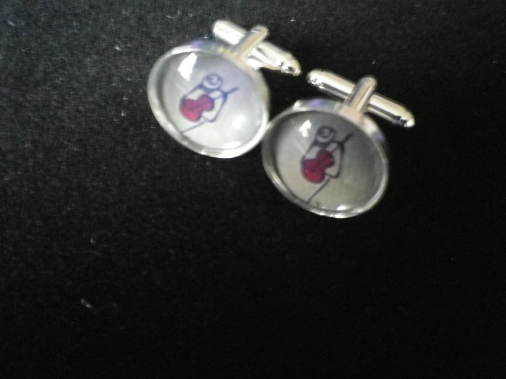 Cool Dude cufflinksfree shipping, gift wrapped, terrific image,, Ref 4694