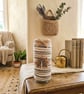 Upcycled Hancrafted 'Tree Of Life' Yarn Wrapped Glass Vase, Rustic Home Decor - Image 2
