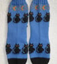 Midnight Cats and Moons Knitting Pattern PDF. Socks 4ply Knitting.  PDF Pattern. - Image 4