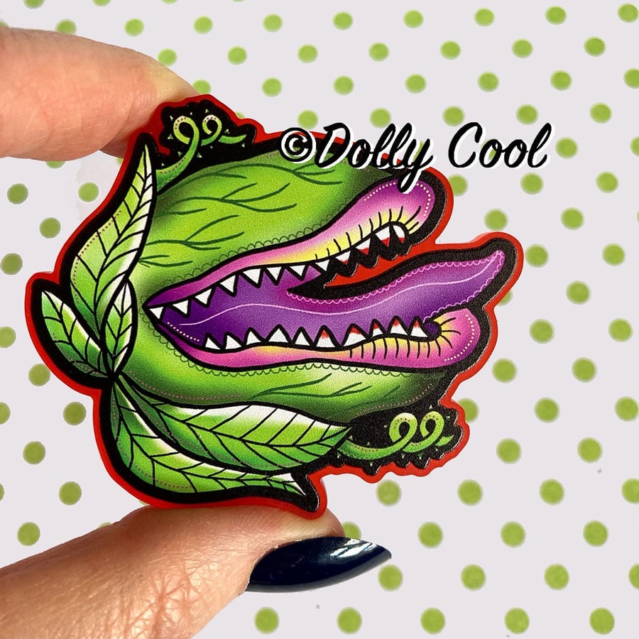 Little Shop of Horrors - Audrey 2 Brooch by Dolly Cool - Novelty Pin - Gothic Ho