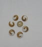 Buttons White and Gold Retro Style - Image 2
