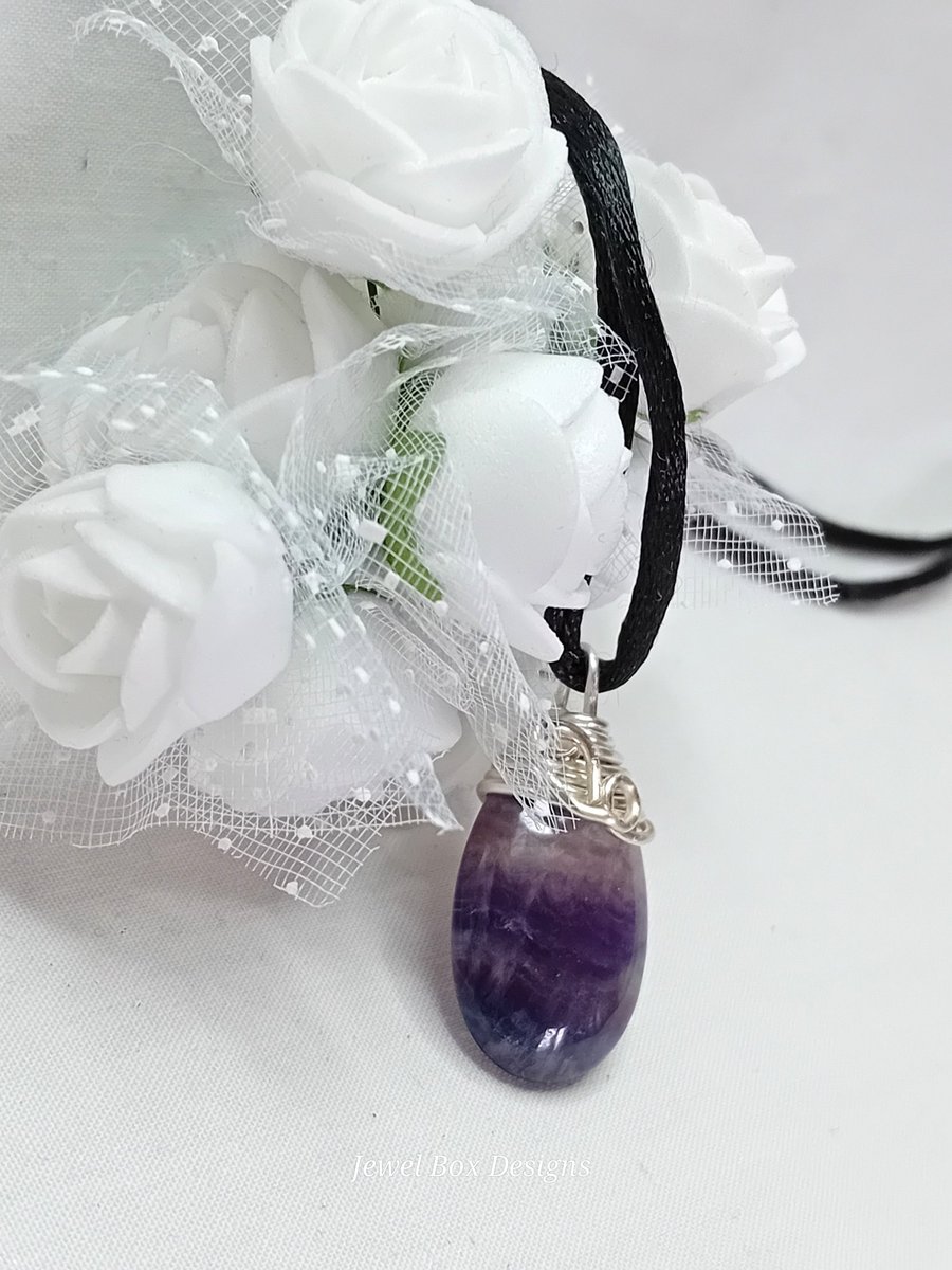 Fluorite Pendant Necklace