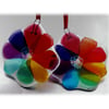 Rainbow Fused Glass Flower Suncatcher Dichroic