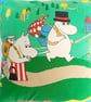 Vintage Moomin fabric cushion - Image 2