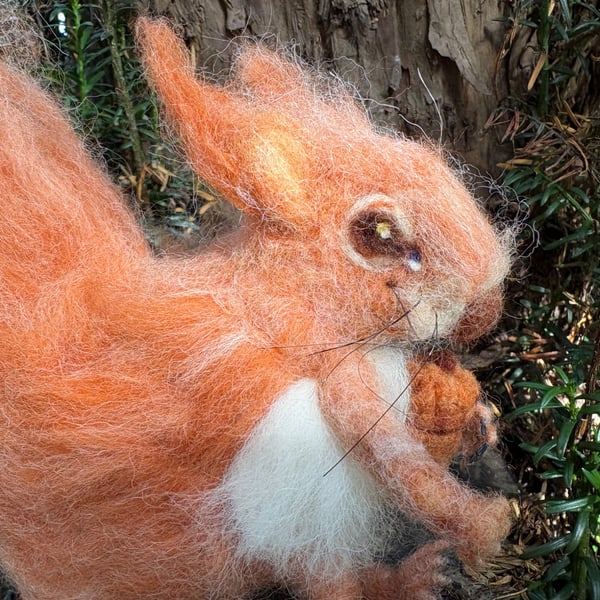 Needle Felted Red Squirrel
