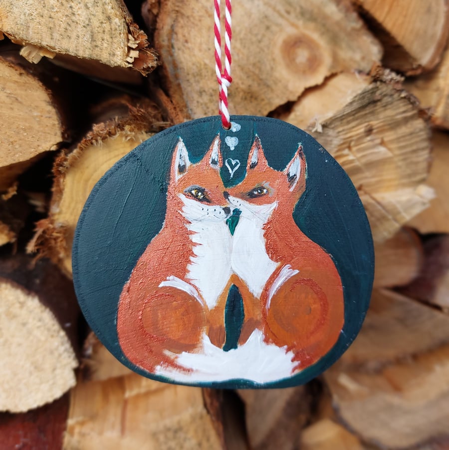 Wood Slice Christmas decorations FREE UK POSTAGE