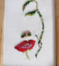 Gorgeous Bead Embroidery Floral Lady - Image 4