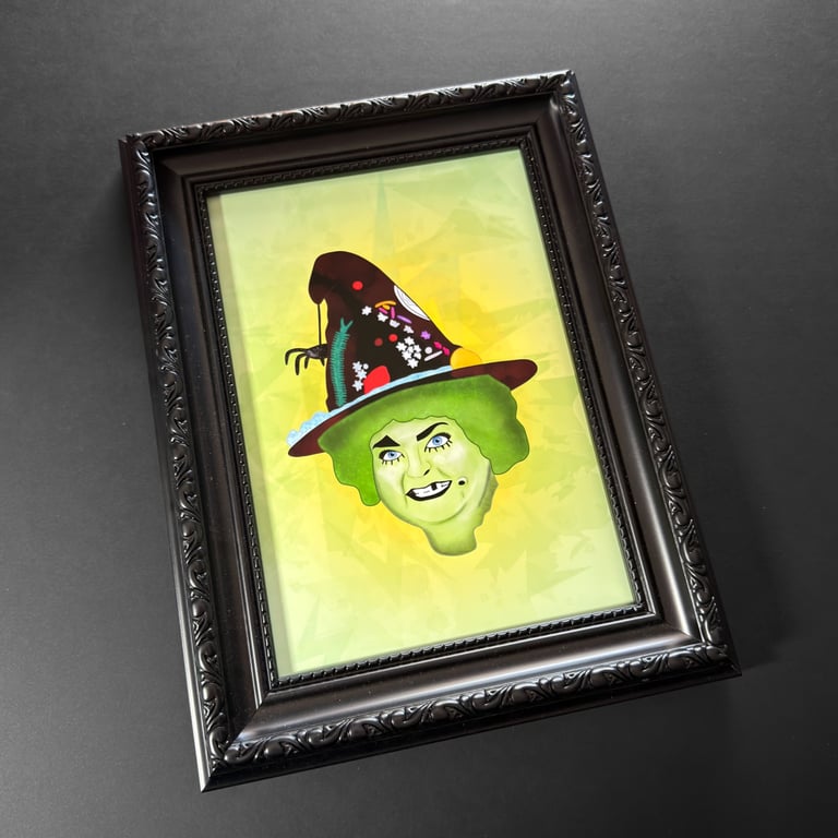 Grotbags A5 Art Print - Green 