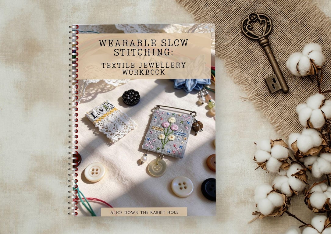 Wearable Slow Stitching Textile Jewellery Workbook