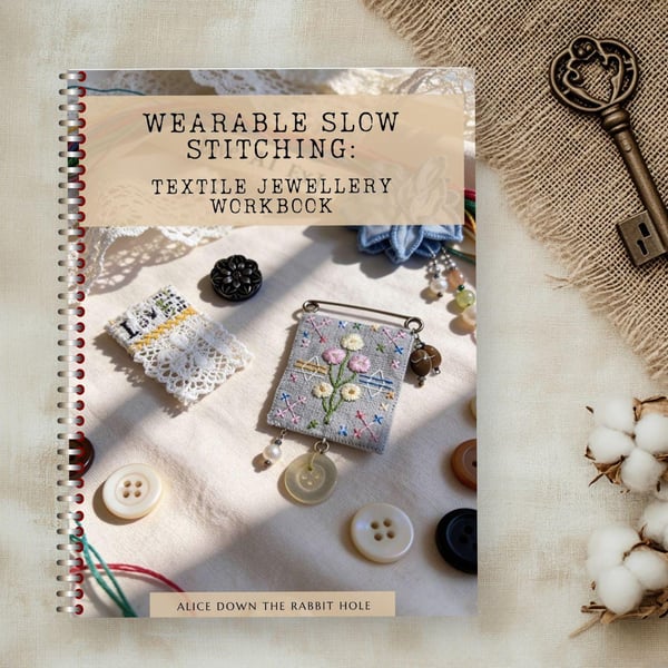 Wearable Slow Stitching Textile Jewellery Workbook