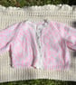 Pink marl cardigan 2yrs