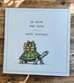Funny Tortoise Birthday Card. Handmade Humorous Birthday Card. Quirky Card. - Image 3