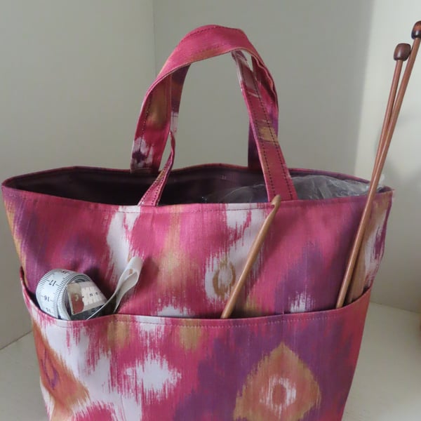 Craft Tote - Storage Bag - Knitting Bag