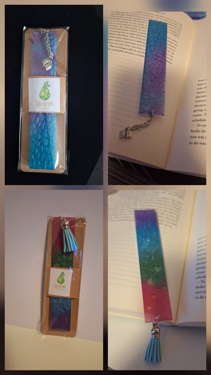 Resin bookmark