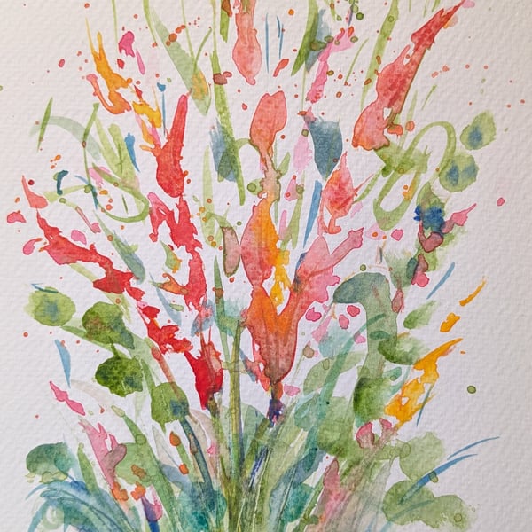 Autumn bouquet, unframed abstract floral