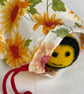 Bumble bee design Tumble dryer balls made from waste and felted wool.  - Image 3