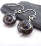 lampwork glass spiral earrings - Image 2