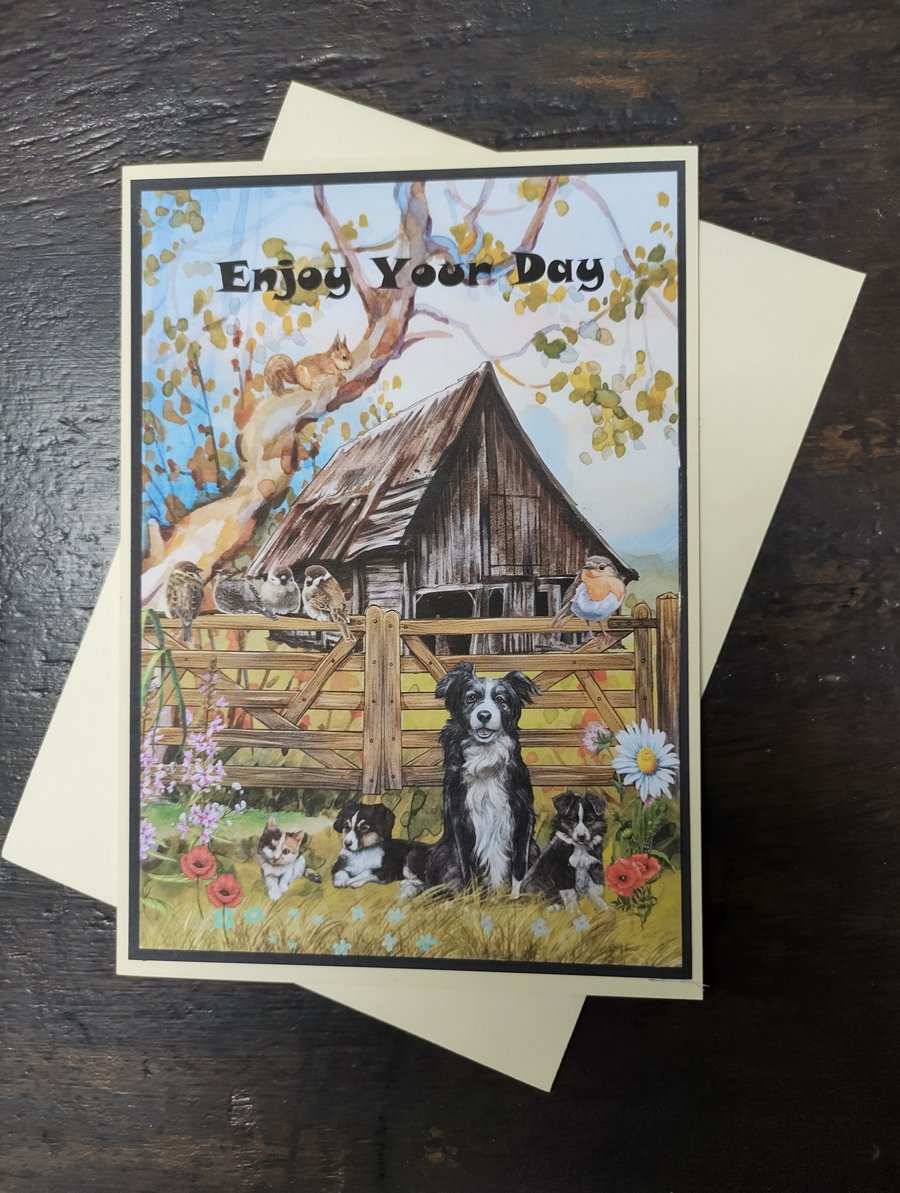 C5 card, Card for dog lovers, Animal lovers