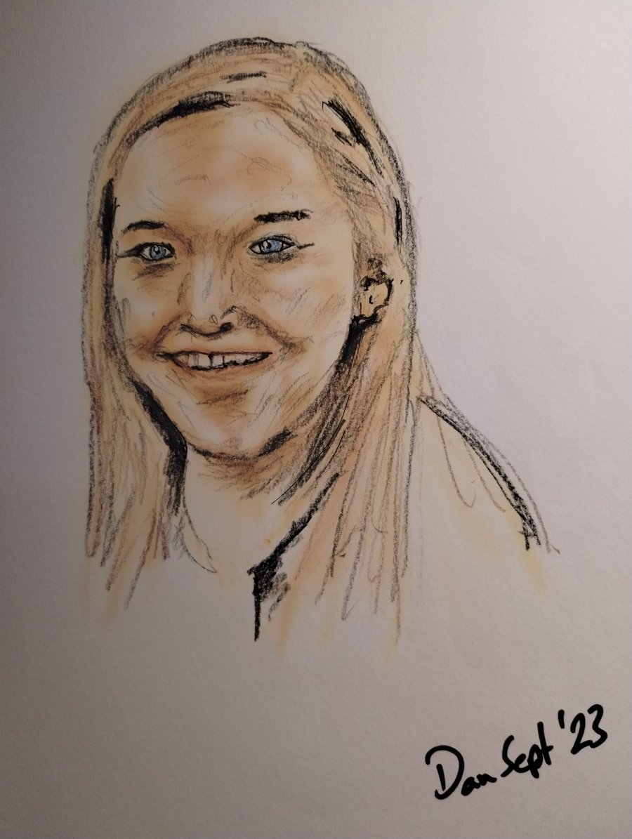 Ladies face with smile