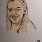 Ladies face with smile