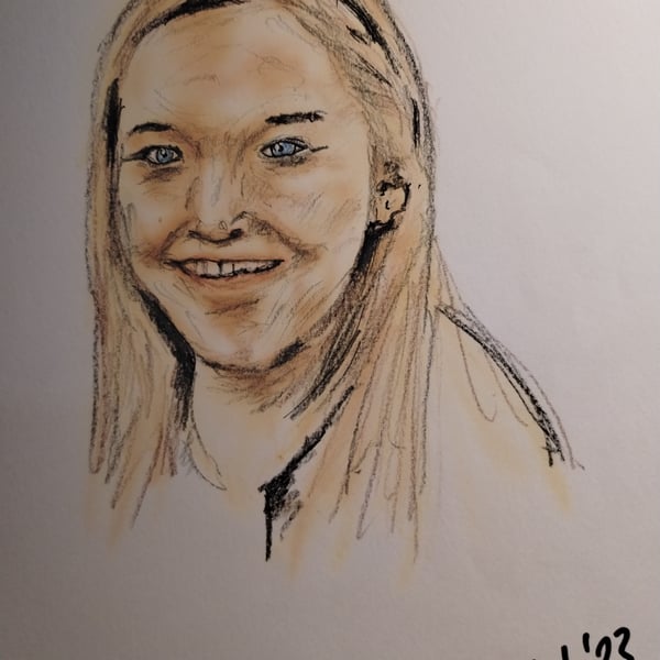 Ladies face with smile