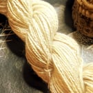White Christmas hand spun yarn – wool and bamboo blend - 210 yards