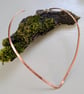 V Shape Rigid Copper Torc Collar Bib Necklace in 3 Sizes - Image 3
