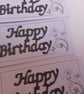 Birthday gift tags. Handmade gift tags.  10 tags. Ref 172. Perfectly imperfect  - Image 2