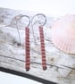 Corrugated Copper Dangle Earrings (ERCUDGCG2) - UK Free Post - Image 2