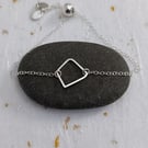 Recycled Sterling Silver Shaped Wire Adjustable Bracelet