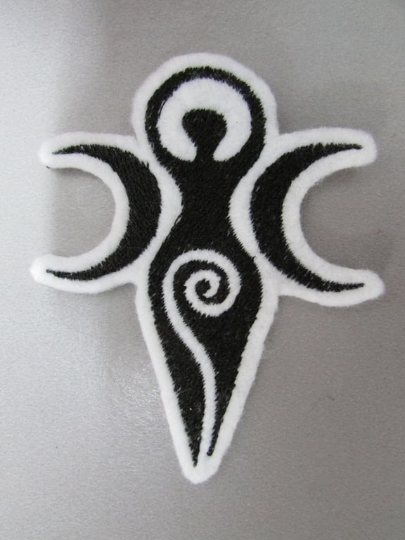 Goddess Embroidered Sew on Applique Patch